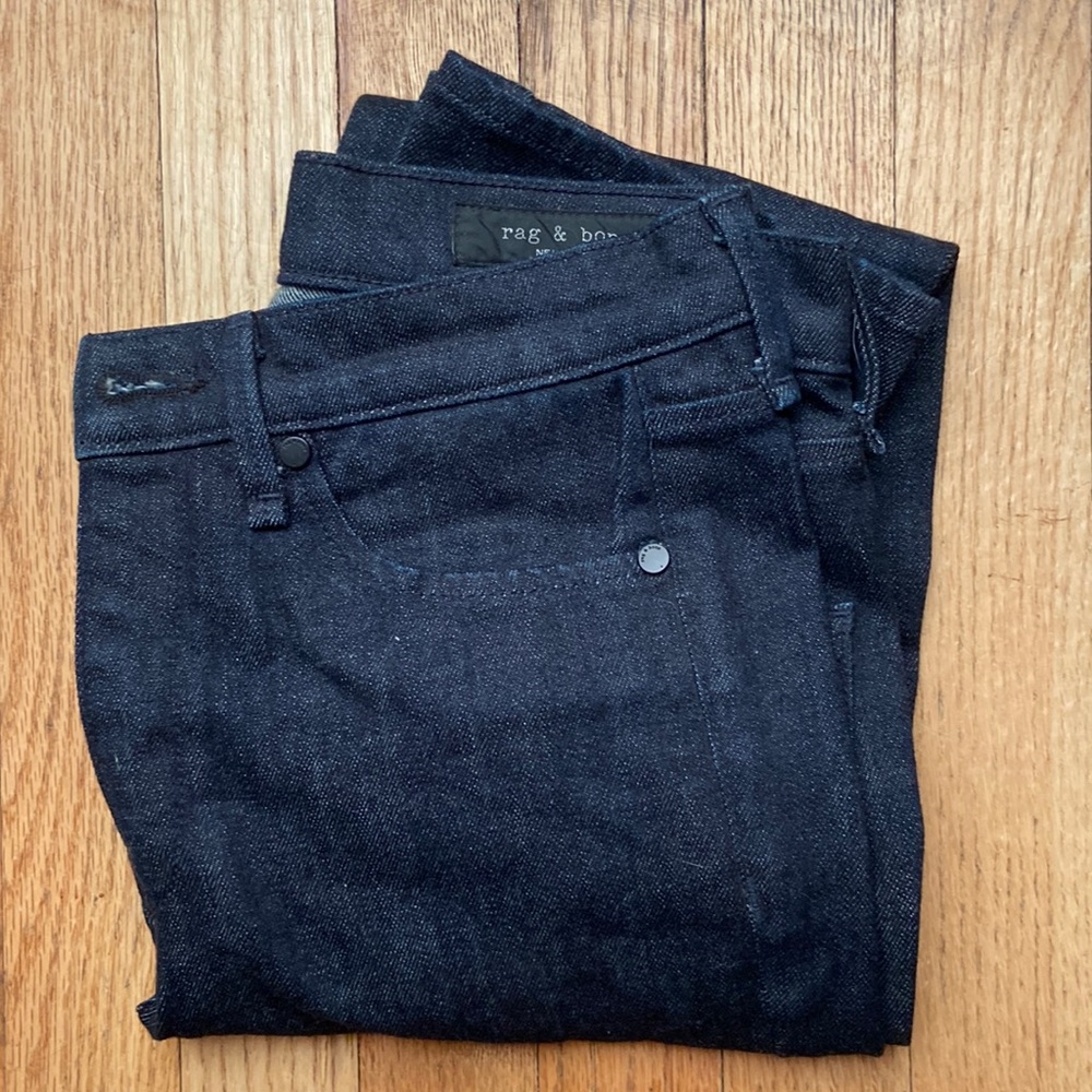 Rag & Bone Mid Rise Dark Wash Jeans Size 24